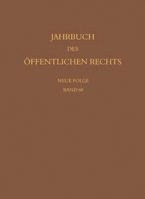 bokomslag Jahrbuch des ffentlichen Rechts der Gegenwart. Neue Folge