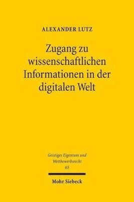 bokomslag Zugang zu wissenschaftlichen Informationen in der digitalen Welt