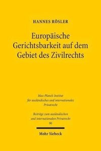 bokomslag Europische Gerichtsbarkeit auf dem Gebiet des Zivilrechts