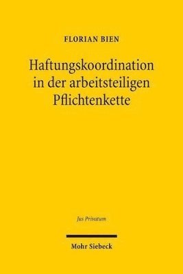 bokomslag Haftungskoordination in der arbeitsteiligen Pflichtenkette