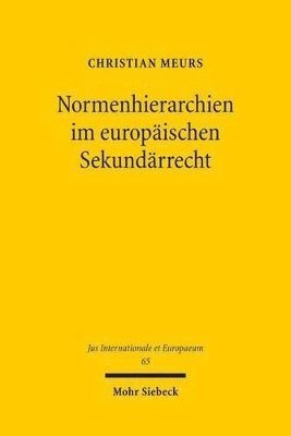 bokomslag Normenhierarchien im europischen Sekundrrecht