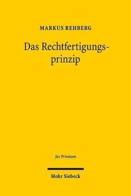 bokomslag Das Rechtfertigungsprinzip