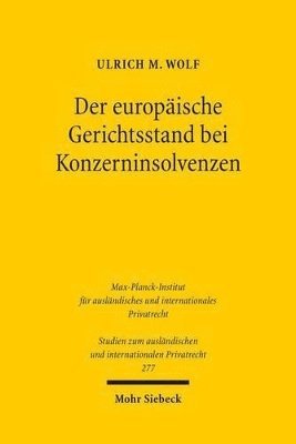 bokomslag Der europische Gerichtsstand bei Konzerninsolvenzen