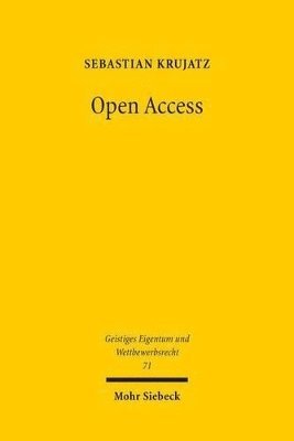 Sebastian Krujatz - Open Access, Häftad