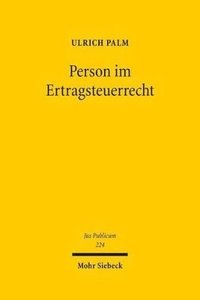 bokomslag Person im Ertragsteuerrecht
