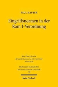 bokomslag Eingriffsnormen in der Rom I-Verordnung