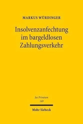 bokomslag Insolvenzanfechtung im bargeldlosen Zahlungsverkehr