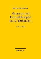 bokomslag Naturrecht und Rechtsphilosophie im 19. Jahrhundert