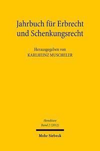 bokomslag Jahrbuch fr Erbrecht und Schenkungsrecht