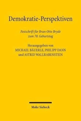 Michael Bäuerle, Philipp Dann, Astrid Wallrabenstein - Demokratie-Perspektiven, Inbunden
