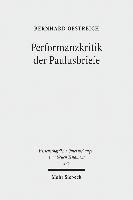 Bernhard Oestreich - Performanzkritik der Paulusbriefe, Inbunden