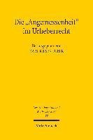 Karl Riesenhuber - Die "Angemessenheit" im Urheberrecht, Häftad