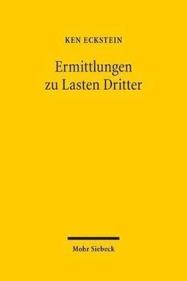 bokomslag Ermittlungen zu Lasten Dritter