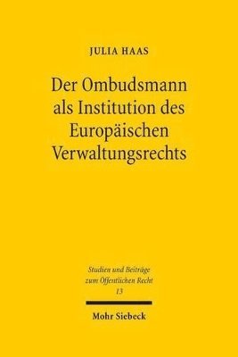 bokomslag Der Ombudsmann als Institution des Europischen Verwaltungsrechts