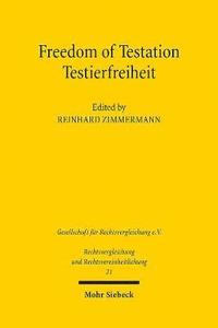bokomslag Freedom of Testation / Testierfreiheit