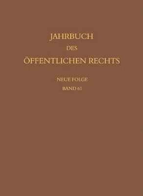 bokomslag Jahrbuch des ffentlichen Rechts der Gegenwart. Neue Folge