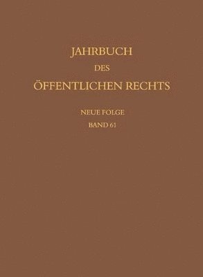 bokomslag Jahrbuch des ffentlichen Rechts der Gegenwart. Neue Folge