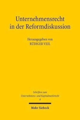 bokomslag Unternehmensrecht in der Reformdiskussion