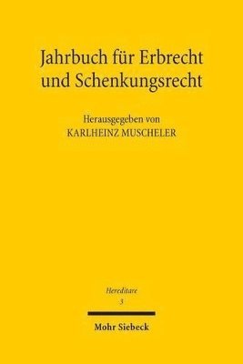 bokomslag Jahrbuch fr Erbrecht und Schenkungsrecht