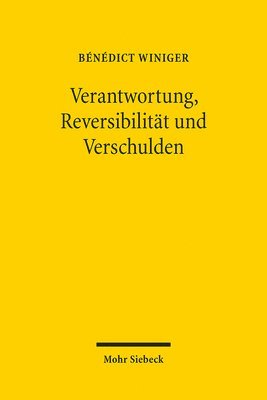 bokomslag Verantwortung, Reversibilitt und Verschulden