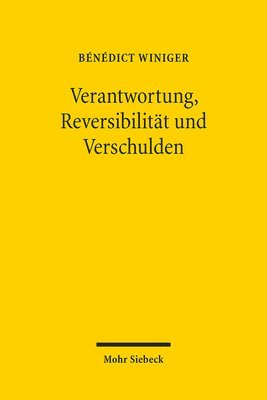 Bénédict Winiger, Benedict Winiger - Verantwortung, Reversibilität und Verschulden, Häftad