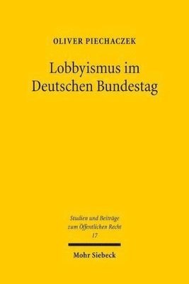 bokomslag Lobbyismus im Deutschen Bundestag