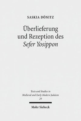 bokomslag berlieferung und Rezeption des Sefer Yosippon