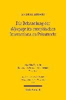 bokomslag Die Behandlung der dpeage im europischen Internationalen Privatrecht