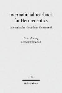 bokomslag International Yearbook for Hermeneutics / Internationales Jahrbuch fr Hermeneutik