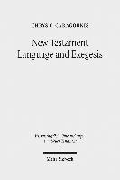 bokomslag New Testament Language and Exegesis