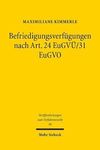 bokomslag Befriedigungsverfgungen nach Art. 24 EuGV/31 EuGVO