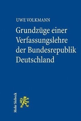 bokomslag Grundzge einer Verfassungslehre der Bundesrepublik Deutschland