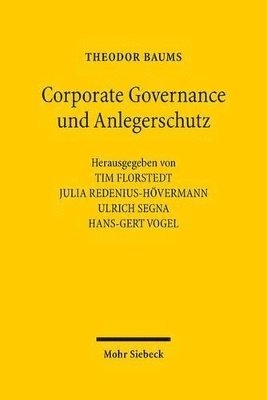 bokomslag Corporate Governance und Anlegerschutz