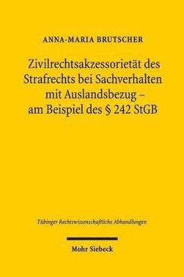 bokomslag Zivilrechtsakzessoriett des Strafrechts bei Sachverhalten mit Auslandsbezug