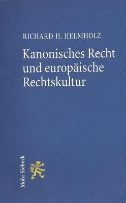 bokomslag Kanonisches Recht und europische Rechtskultur