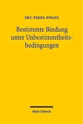 bokomslag Bestimmte Bindung unter Unbestimmtheitsbedingungen