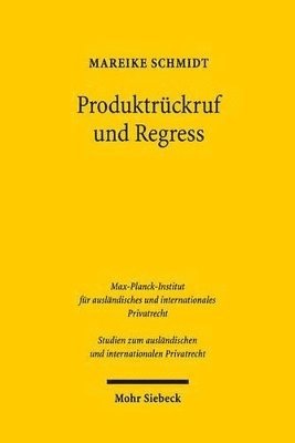 Mareike Schmidt - Produktrückruf und Regress, Häftad