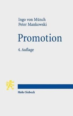 Ingo von Münch, Peter Mankowski - Promotion, Häftad