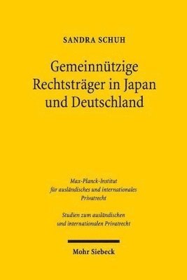 bokomslag Gemeinntzige Rechtstrger in Japan und Deutschland