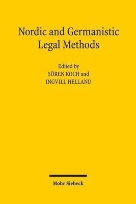 bokomslag Nordic and Germanic Legal Methods