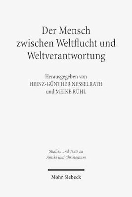 bokomslag Der Mensch zwischen Weltflucht und Weltverantwortung