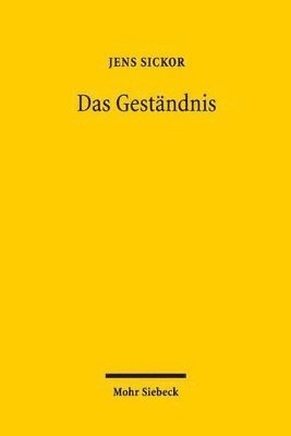 bokomslag Das Gestndnis