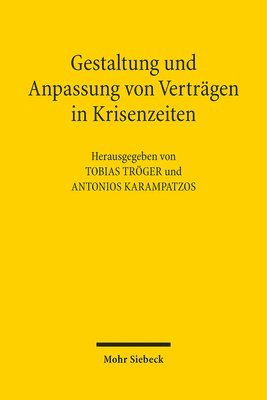 bokomslag Gestaltung und Anpassung von Vertrgen in Krisenzeiten