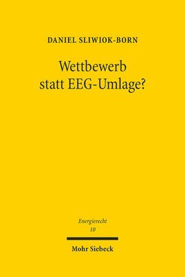 bokomslag Wettbewerb statt EEG-Umlage?