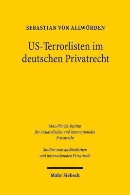 bokomslag US-Terrorlisten im deutschen Privatrecht