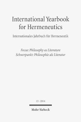 Günter Figal - International Yearbook for Hermeneutics / Internationales Jahrbuch für Hermeneutik, Häftad