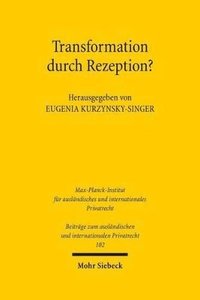 bokomslag Transformation durch Rezeption?