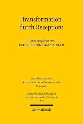 bokomslag Transformation durch Rezeption?