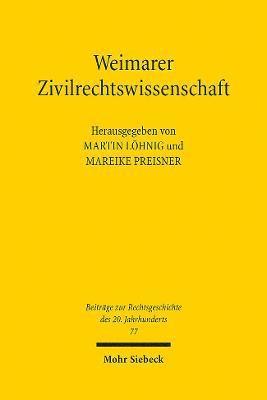 Weimarer Zivilrechtswissenschaft 1