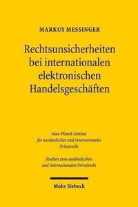 bokomslag Rechtsunsicherheiten bei internationalen elektronischen Handelsgeschften
